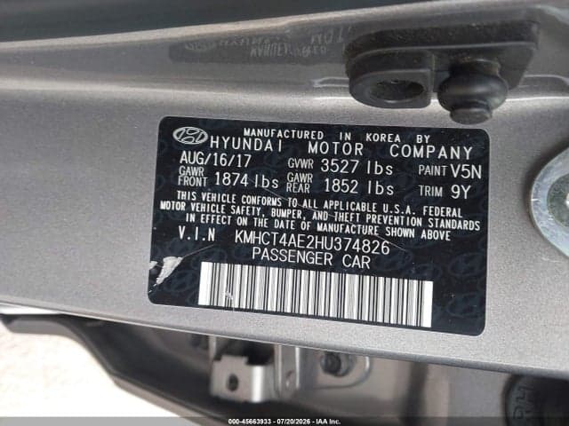 2017 HYUNDAI ACCENT SE 9