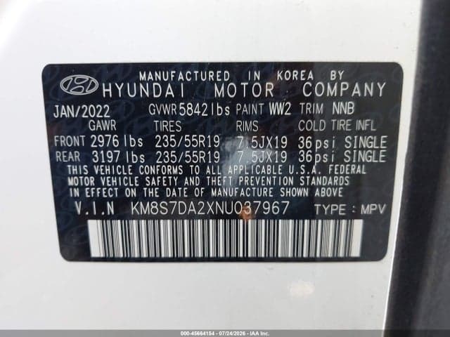 2022 HYUNDAI SANTA FE PLUG-IN HYBRID LIMITED 9