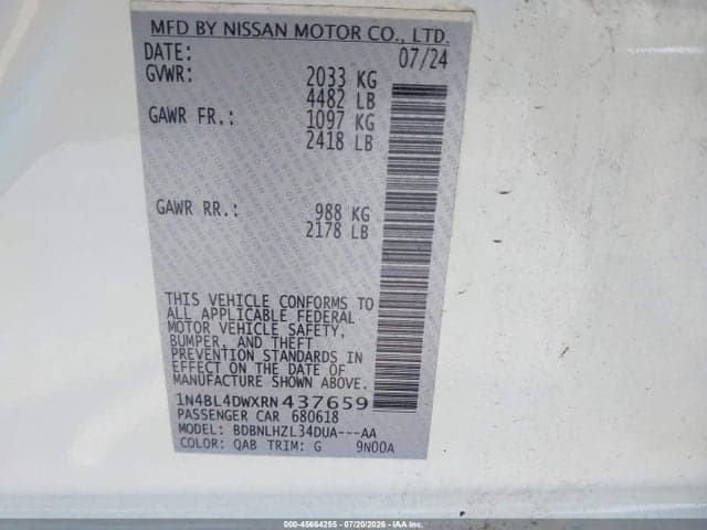 2024 NISSAN ALTIMA SV INTELLIGENT AWD 9