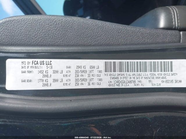2018 DODGE DURANGO GT RWD 9