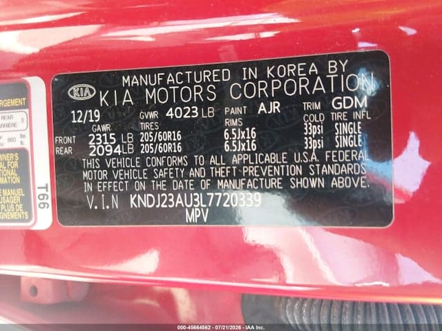 2020 KIA SOUL S 9