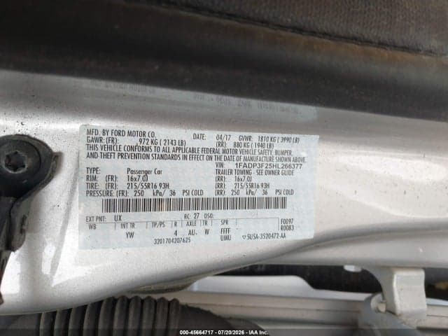 2017 FORD FOCUS SE 9