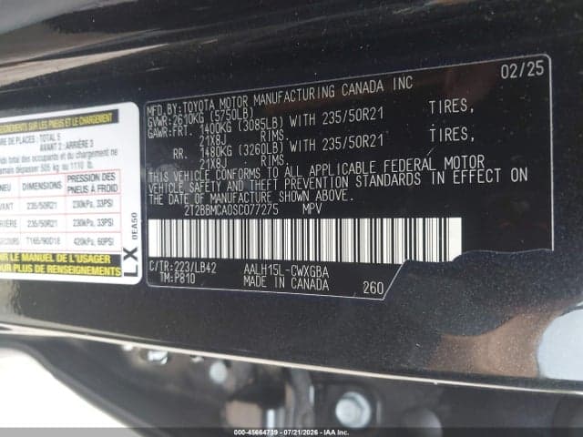 2025 LEXUS RX 350H PREMIUM PLUS 9