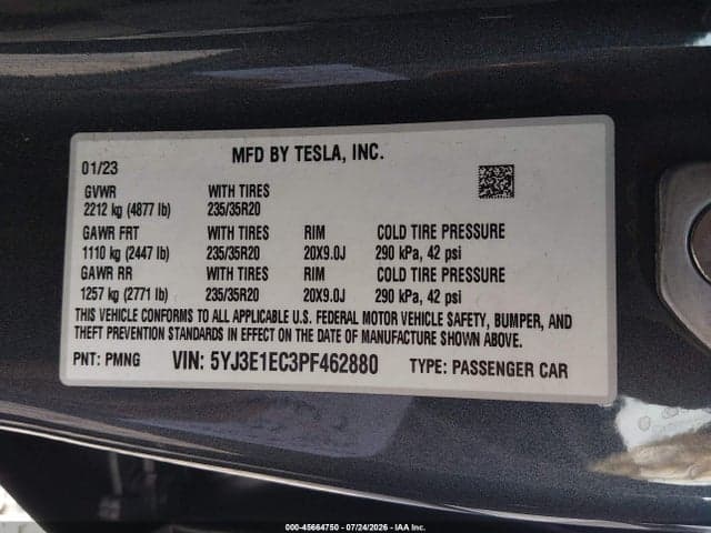 2023 TESLA MODEL 3 PERFORMANCE DUAL MOTOR ALL-WHEEL DRIVE 9