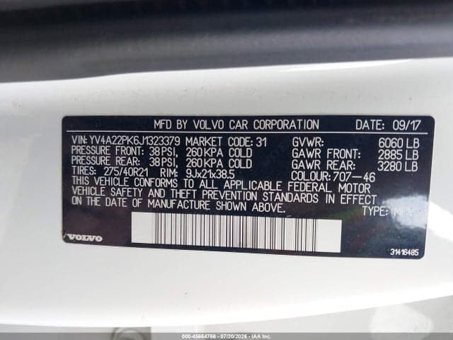 2018 VOLVO XC90 T6 MOMENTUM 9