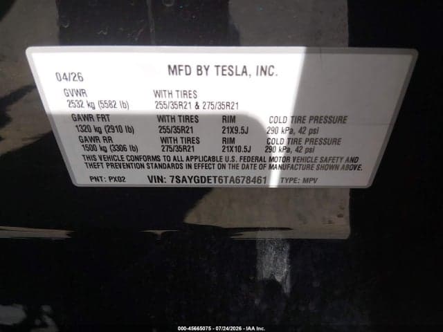 2026 TESLA MODEL Y PERFORMANCE ALL-WHEEL DRIVE 9