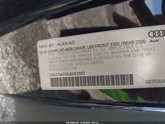 2018 AUDI A5 2.0T PREMIUM 9