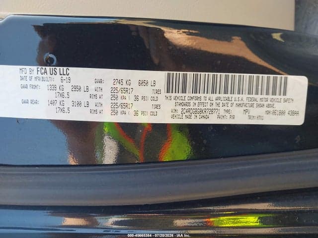 2019 DODGE GRAND CARAVAN SE 9