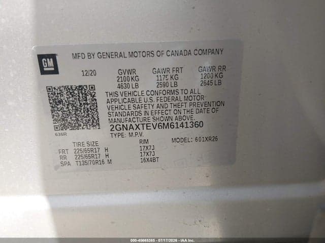 2021 CHEVROLET EQUINOX AWD 2FL 9