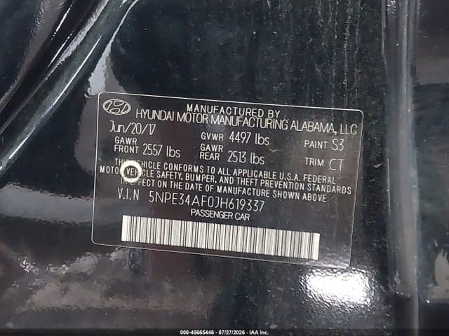 2018 HYUNDAI SONATA SEL 9