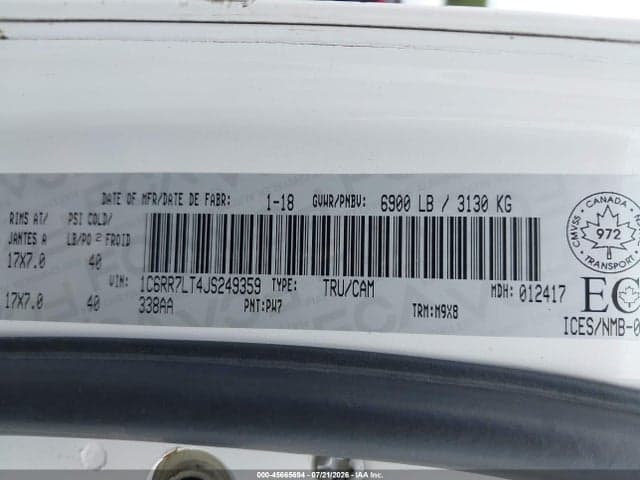 2018 RAM 1500 SLT 9