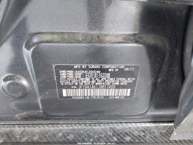 2018 SUBARU WRX 9