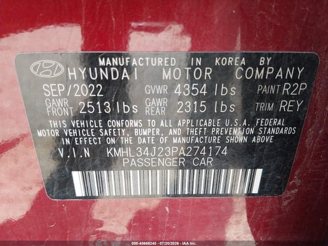 2023 HYUNDAI SONATA LIMITED 9