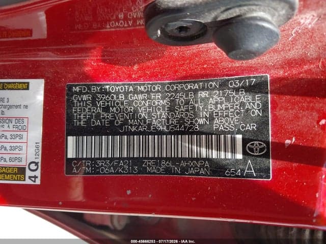 2017 TOYOTA COROLLA IM 9