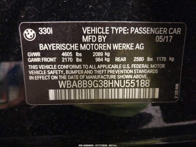 2017 BMW 3 SERIES 330I 9