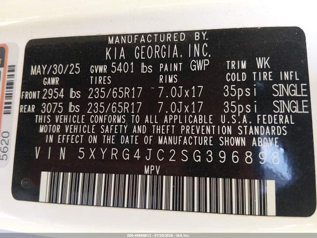 2025 KIA SORENTO LX 9
