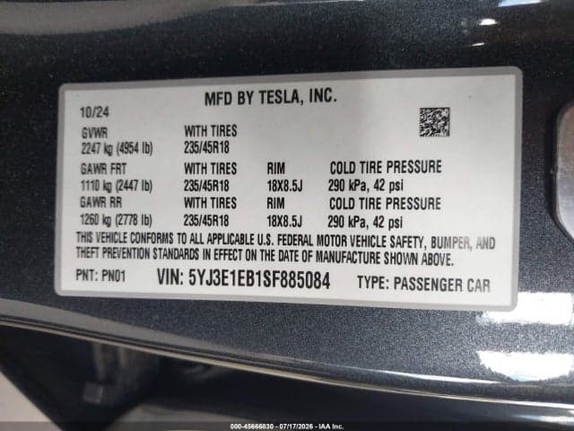 2025 TESLA MODEL 3 LONG RANGE ALL-WHEEL DRIVE 9
