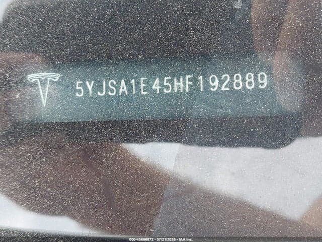 2017 TESLA MODEL S 100D/60D/75D/90D/P100D 9