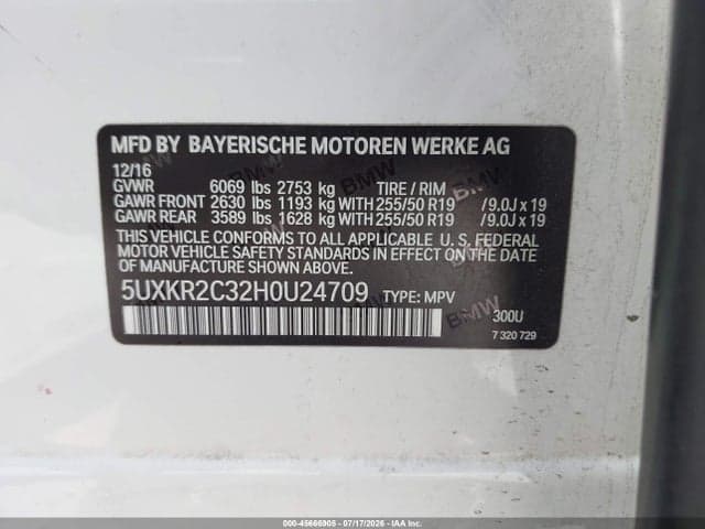 2017 BMW X5 SDRIVE35I 9