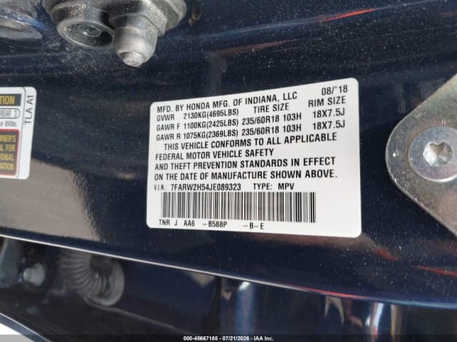 2018 HONDA CR-V EX 9