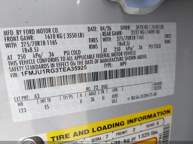 2026 FORD EXPEDITION TREMOR 9