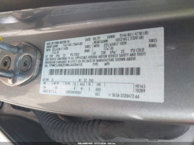2021 FORD ESCAPE SE HYBRID 9