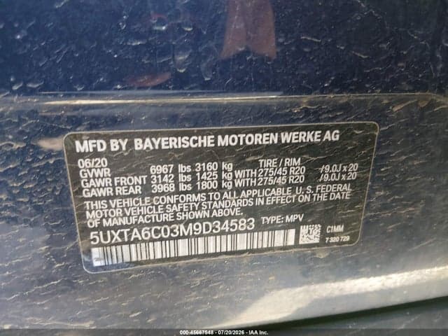 2021 BMW X5 PHEV XDRIVE45E 9