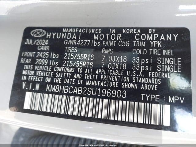 2025 HYUNDAI KONA SEL 9