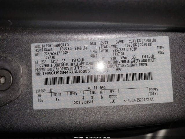 2024 FORD ESCAPE ACTIVE 9