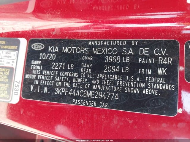 2021 KIA FORTE GT 9