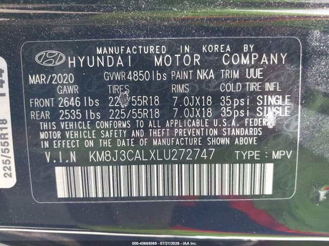 2020 HYUNDAI TUCSON LIMITED 9