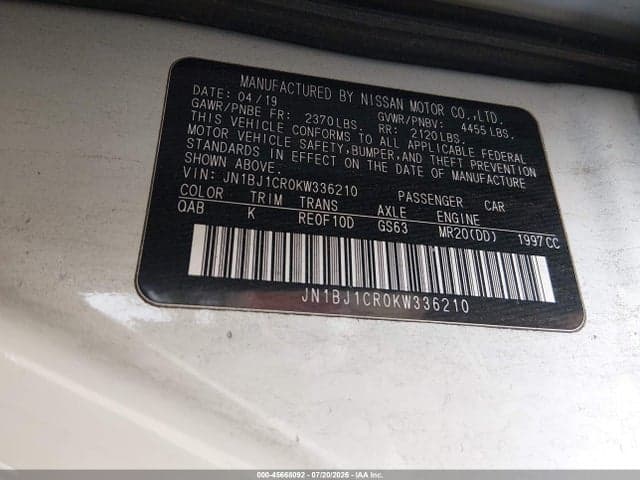 2019 NISSAN ROGUE SPORT SL 9