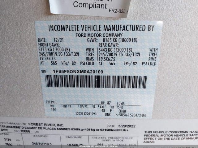 2021 FORD F53 9