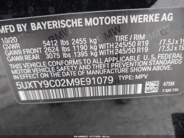 2021 BMW X3 M40I 9