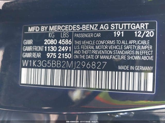 2021 MERCEDES-BENZ AMG A 35 4MATIC 9