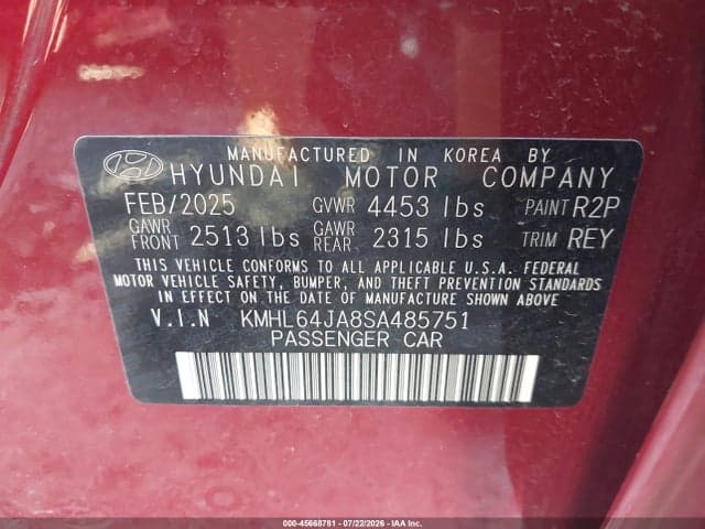 2025 HYUNDAI SONATA SEL 9