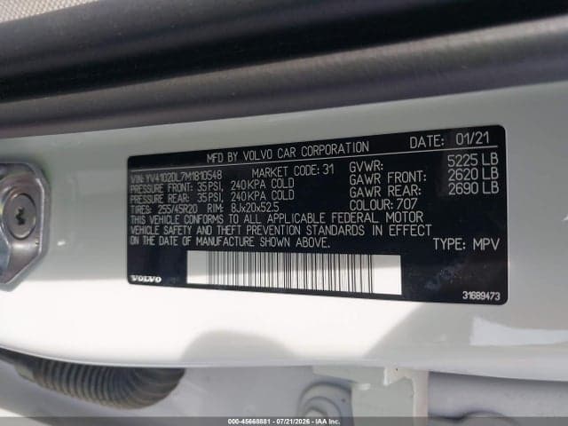 2021 VOLVO XC60 T5 INSCRIPTION 9
