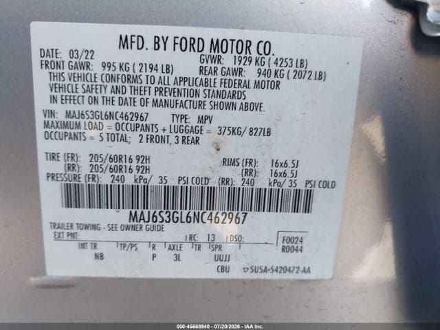 2022 FORD ECOSPORT SE 9