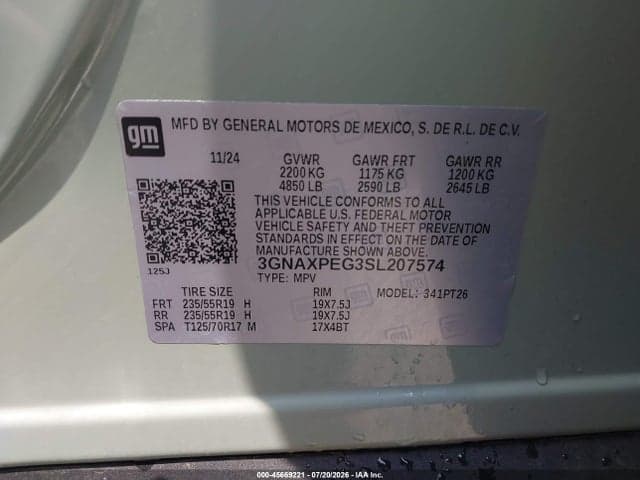 2025 CHEVROLET EQUINOX AWD LT 9