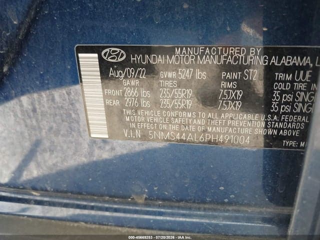 2023 HYUNDAI SANTA FE LIMITED 9