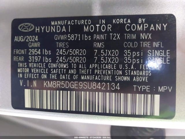 2025 HYUNDAI PALISADE LIMITED 9