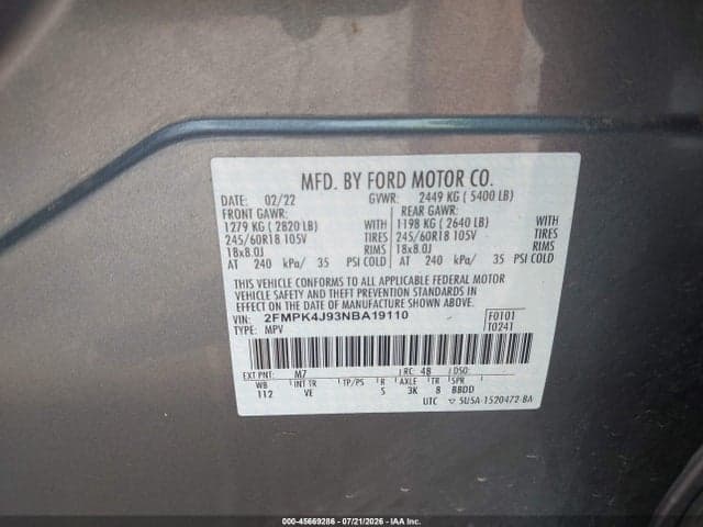 2022 FORD EDGE SEL 9