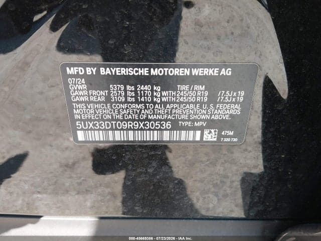 2024 BMW X4 XDRIVE30I 9