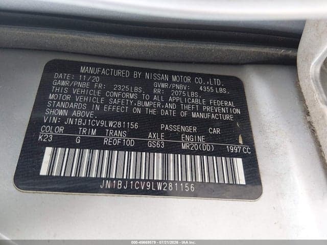 2020 NISSAN ROGUE SPORT SV FWD XTRONIC CVT 9