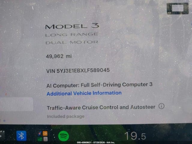 2020 TESLA MODEL 3 LONG RANGE DUAL MOTOR ALL-WHEEL DRIVE 9