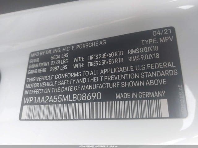 2021 PORSCHE MACAN 9