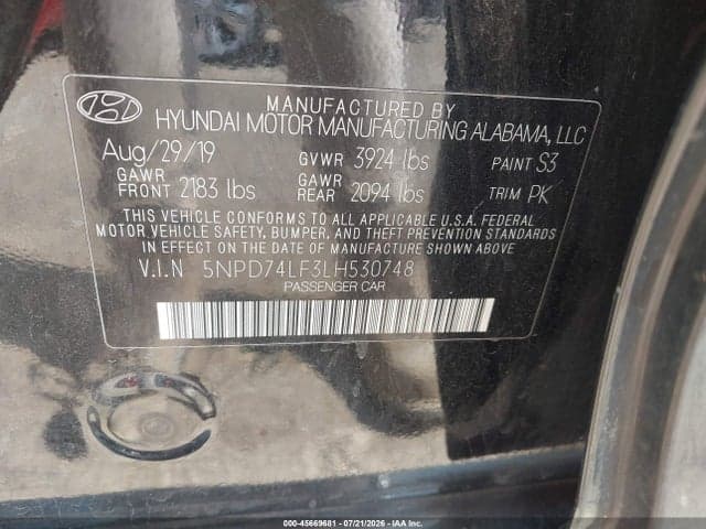 2020 HYUNDAI ELANTRA SE 9