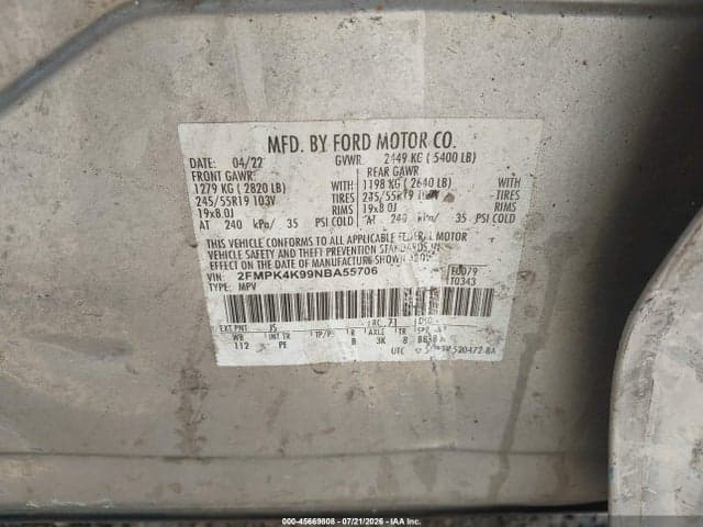 2022 FORD EDGE TITANIUM 9