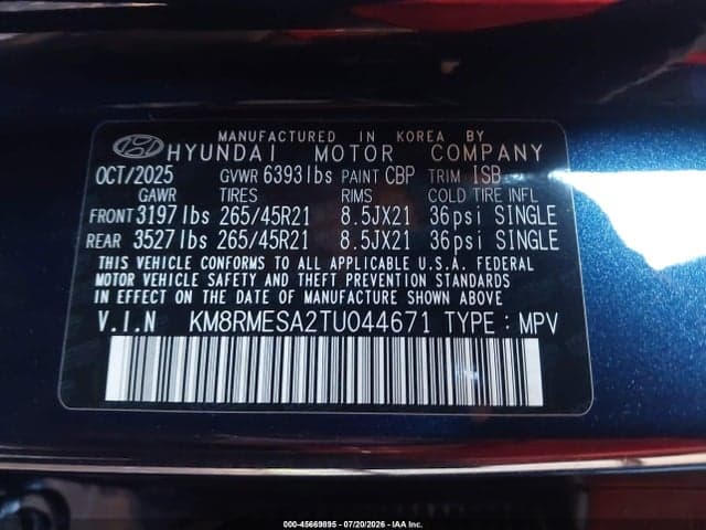 2026 HYUNDAI PALISADE HEV CALLIGRAPHY 9