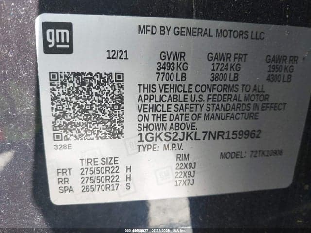 2022 GMC YUKON XL 4WD DENALI 9